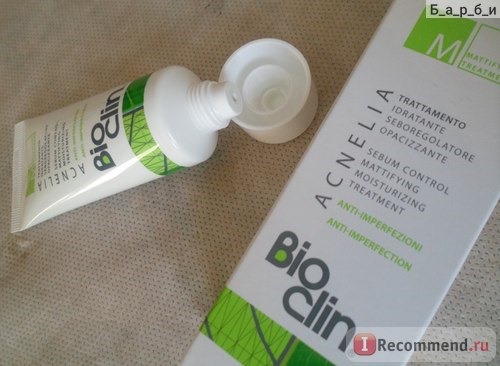 Крем для лица Bioclin ACNELIA матирующий и увлажняющий для проблемной кожи фото