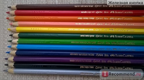 Цветные карандаши Faber-Castell EcoPencils 12 цветов фото