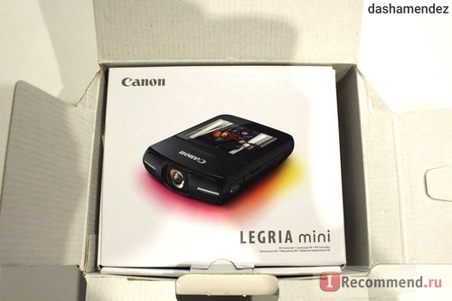 Canon Legria mini - коробка в коробке