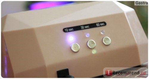 LED лампа для полимеризации гель-лака Aliexpress Fashion Diamond Shaped 36W LED CCFL Nail Dryer Nail Curing Lamp Machine Tool Set фото