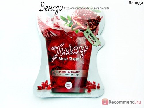 Тканевая маска для лица Holika Holika Juicy Mask Sheet Pomegranate фото