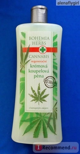 Пена для ванны Bohemia Herbs Cannabis с конопляным маслом фото