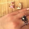 Ювелирные изделия Sokolov jewelry Кольцо в виде черной кошки из серебра и эмали Артикул 94011780 фото