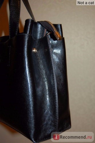 Сумка Aliexpress 2016 Ladies Hand Bags Famous Brand Bags Logo Handbags Women Fashion Black Leather pochette Shoulder Bag Women Big Bags Purse фото