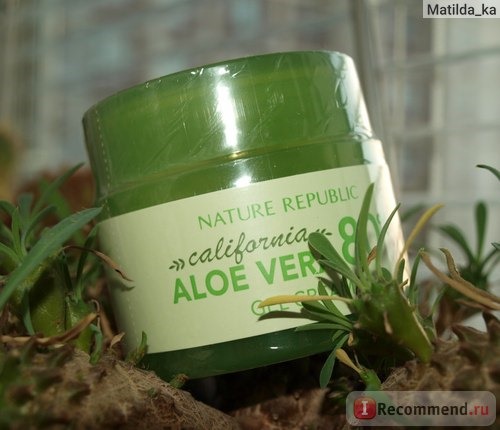 Крем для лица Nature Republic California Aloe Vera 80% Gel Cream фото