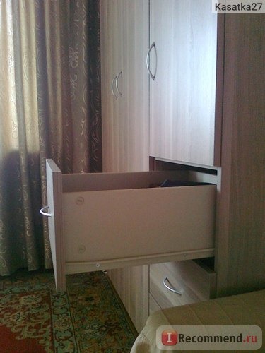 Гардероб ИКЕА Тодален с 3 дверцами+3 ящика, серо-коричневый фото