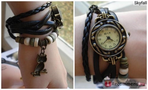 Наручные часы Aliexpress New Fashion Genuine Cow Leather Watch women ladies vintage owl tag quartz wrist watch фото