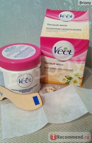 Тёплый воск для депиляции Veet с ароматом жасмина