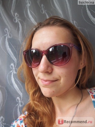 Солнцезащитные очки Oodji Солнцезащитные женские фиолетово-сиреневые фото