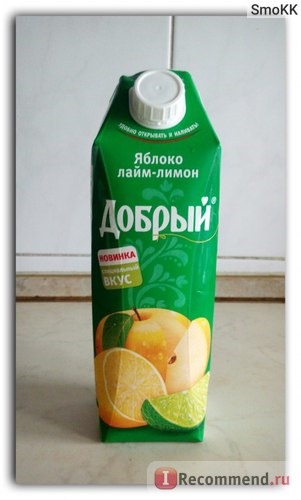Сок Добрый Яблоко-лайм-лимон фото