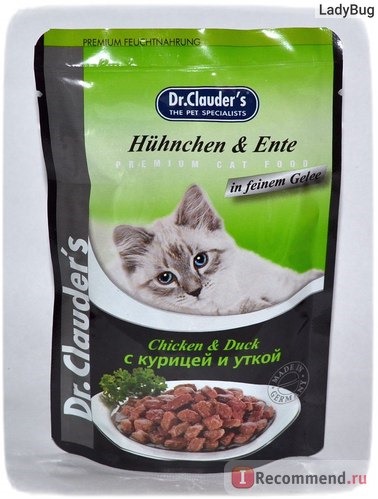 Корм для кошек Dr. Clauder's Мясные кусочки в желе фото