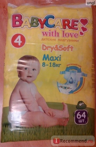 Подгузники Ontex Baby Care with love Dry&Soft фото