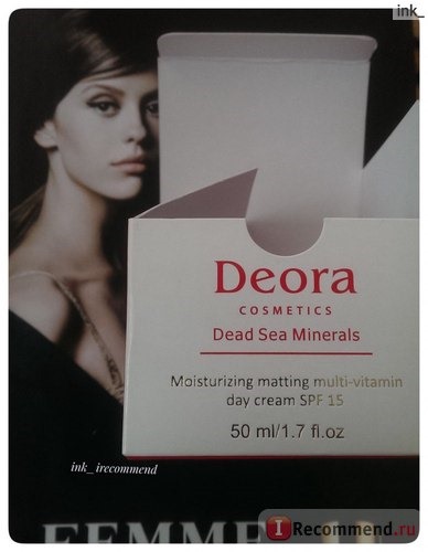 Крем для лица Deora Мультивитаминный увлажняющий и матирующий дневной крем SPF 15 фото