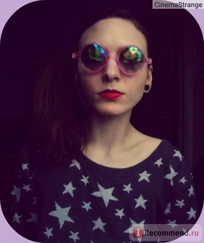 Очки Etsy Калейдоскопические Pink Kaleidoscope Glasses Psychedelic Trippy Lady Gaga Eyewear Crystal Diamond фото