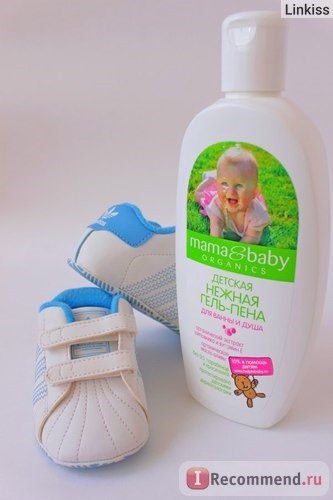Детская гель-пена Mama&baby organics нежная для ванны и душа фото