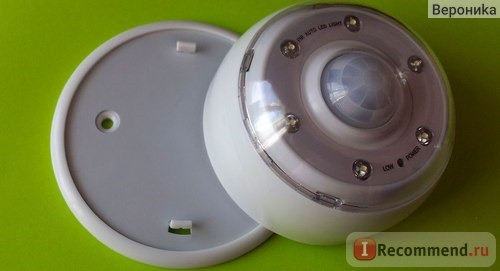 Светильник с датчиком движения TinyDeal 6 Wireless LED Illumination Light Lamp Auto Pyroelectric Infrared Radial Sensor Motion Activated Detector FLD-6030 фото