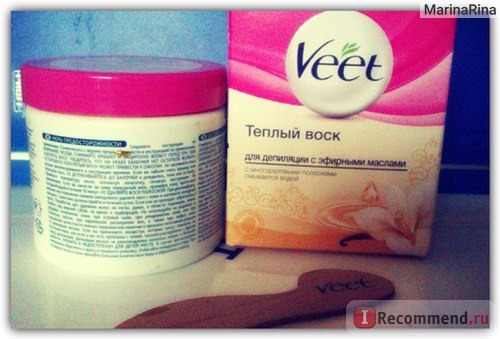 Теплый воск Veet Salon с эфирными маслами фото