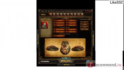 Компьютерная мышь SteelSeries World of Warcraft® MMO Mouse [Legendary] Edition фото