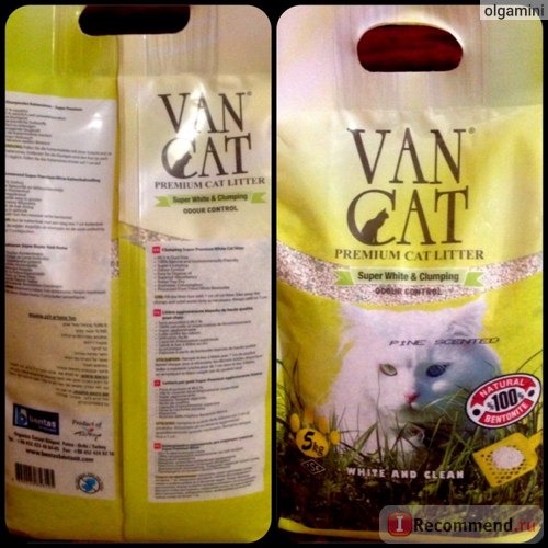 Наполнитель для кошачьего туалета Van Cat Комкующийся, без пыли с ароматом соснового леса фото