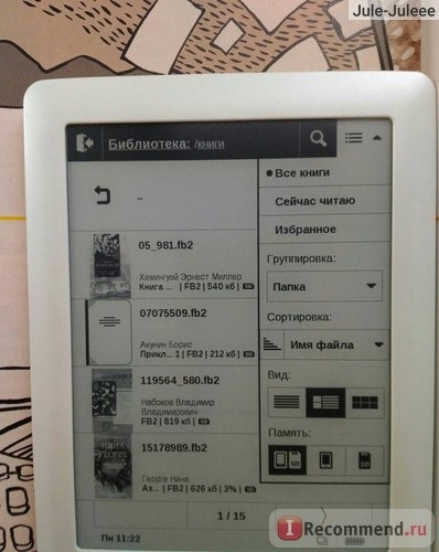 Электронная книга PocketBook Touch 622 фото