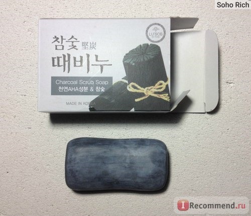 Мыло-скраб DongBang IND Co.Ltd. Lu'sob charcoal scrub soap фото
