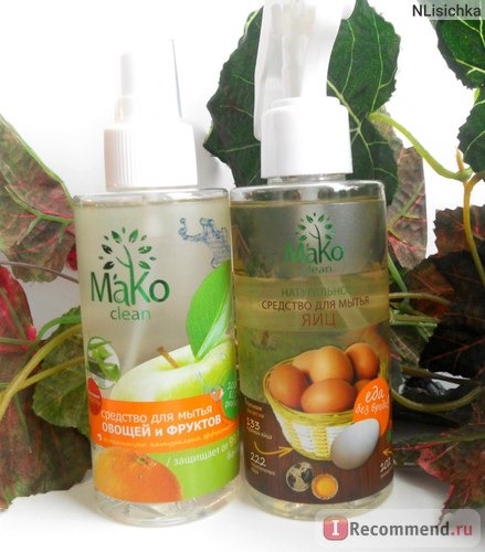 Средство для мытья овощей и фруктов Mako Clean фото
