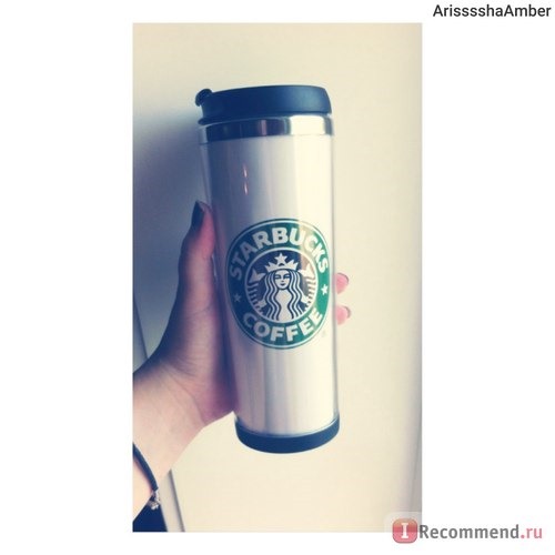Термос Starbucks (Старбакс) тамблер (переносной термос-стакан) фото