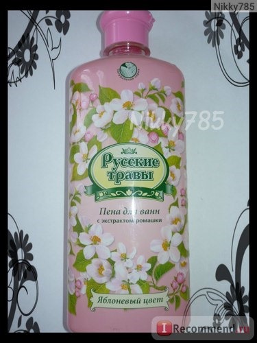 Пена для ванны Русские травы Яблоневый цвет фото