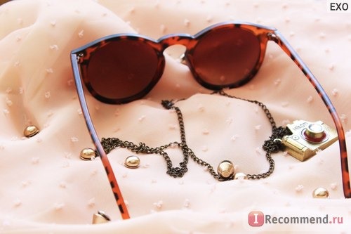 Солнцезащитные очки Aliexpress Fashion multicolour 2015 mercury Mirror glasses men sunglasses women male female coating sunglass gold round OCUL фото
