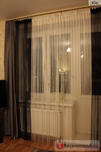 Нитяные шторы Кисея фото