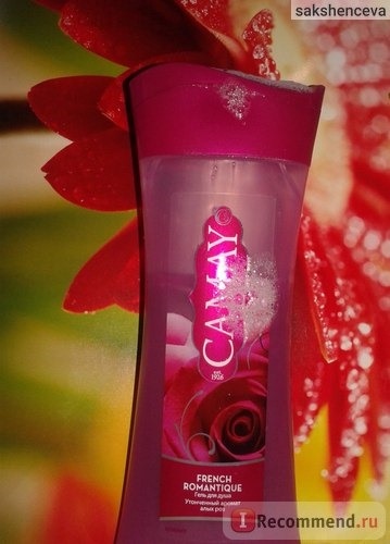 Гель для душа Camay French Romantique С каплей парфюма с ароматом алых роз фото