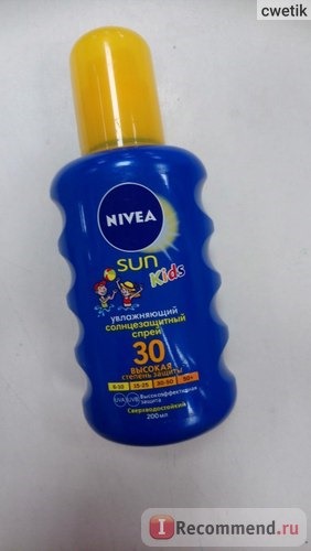Солнцезащитный спрей для детей Nivea цветной фото