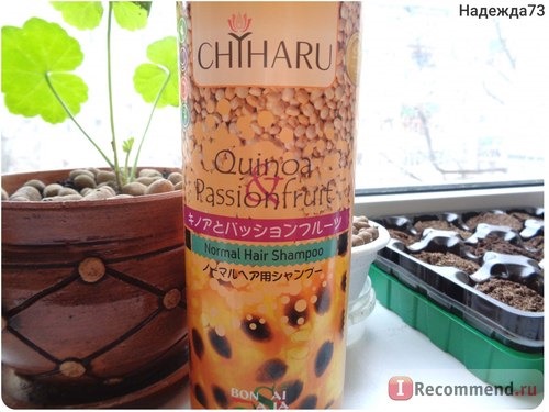 Шампунь Chiharu Увлажняющий Киноа и Маракуйя/Quinoa and Passionfruit фото