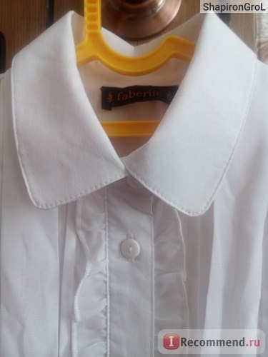 Блузка Faberlic с рюшами и эффектным бантом из шифона арт. 117G2602 фото