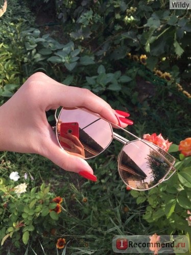 Очки солнечные Aliexpress 2016 Newest Brand Designer Cat Eye Mirror Sunglasses Women Twin-Beams Stylish Lady Flat Plane New UV400 Fashion Sun Glasses Hot фото