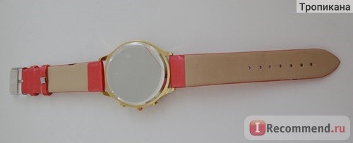Наручные часы Tinydeal A507 Fashion Round Disc Style Female Quartz Wrist Watch WWM-99755 фото