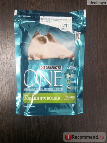 Сухой корм Purina One для домашних кошек с индейкой и цельными злаками фото