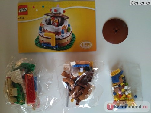 Lego 40153 Торт ко Дню Рождения фото