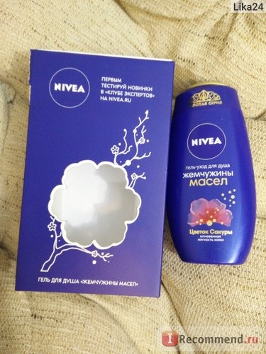 Гель для душа NIVEA Жемчужины масел «Цветок Сакуры» фото