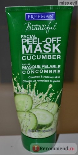 Очищающая маска-пленка для лица Freeman Facial peel-off mask CUCUMBER фото