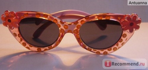 Солнцезащитные очки NEXT Детские в розовой оправе с цветочками (1? - 6 лет) Арт. 761-676-G88 фото