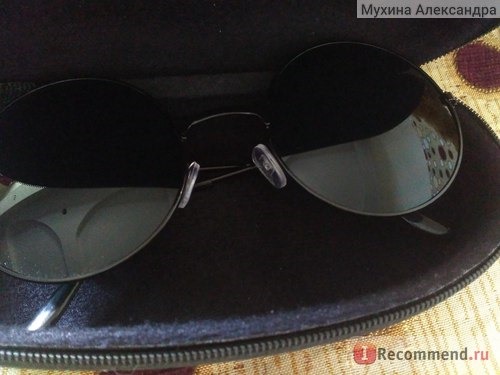 Очки солнечные Aliexpress Hot Vintage Round lens Sunglasses Men/women Polarized Gafas Oculos Retro Coating Sun Glasses Round фото