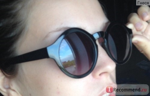 Солнцезащитные очки Ebay Retro Vintage Classic Womens 80s Round lenses Sunglasses Shades 5121 фото