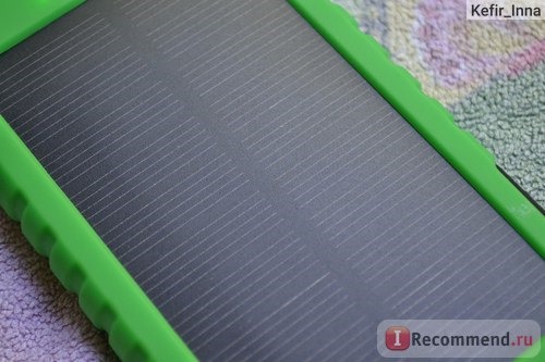 Внешний аккумулятор (повербанк) с солнечной панелью Banggood Power Bank 5000mAh Waterproof Shockproof Solar Panel фото
