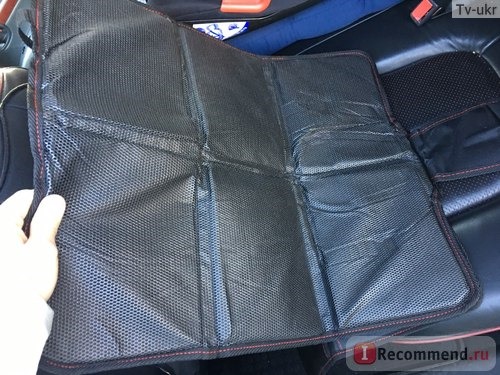 Протектор для автомобильного сидения под детское автокресло Aliexpress LUNDA OXFORD Luxury Car Seat Protector,Child or Baby Auto Seat Protector Mat,Protection For Car Seats,Black Leather фото