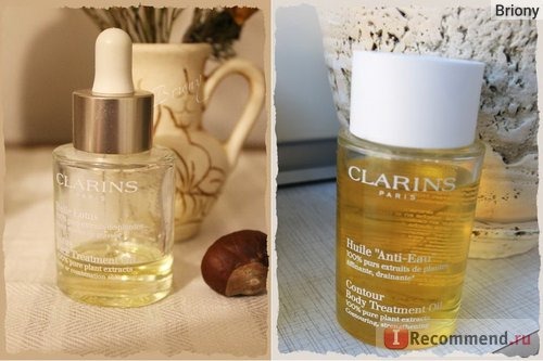 Clarins Lotus Face Treatment Oil и Clarins Anti-eau