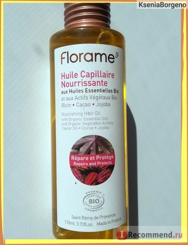 Масло для волос Florame Питательное фото