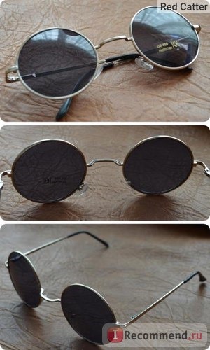 Солнцезащитные очки Buyincoins Vintage Retro Round Flame Sunglasses Hippie Party Eyewear фото