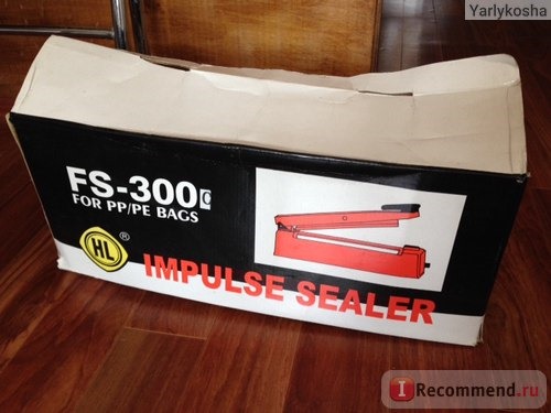 Машинка для запаивания пакетов Hualian Impulse sealer фото