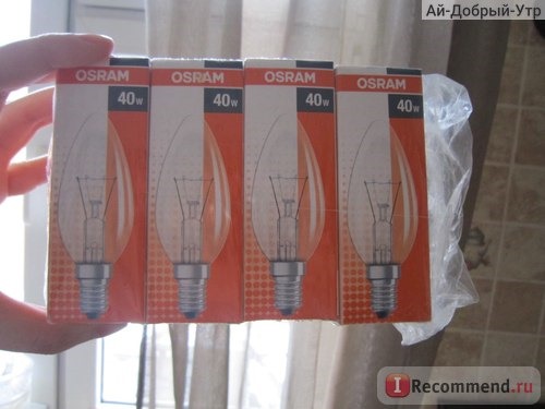 Лампа накаливания Osram CLAS B FR 40W 230V E14 фото